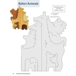 Adorable Animal Family Puzzles in Wood