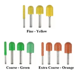 Ball Nose Saburr Tooth Carbide Burrs - 1/4 inch Shank