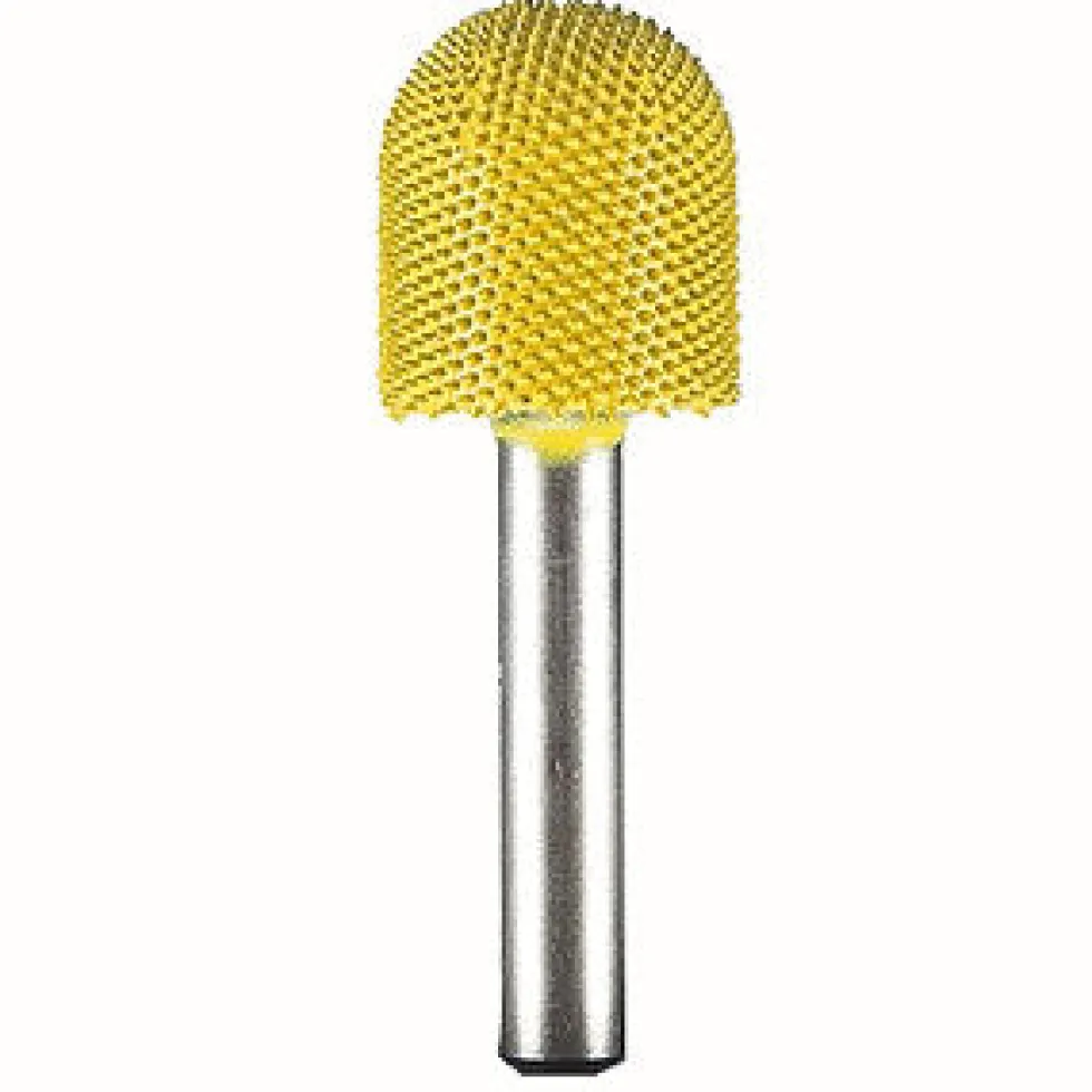 Ball Nose Saburr Tooth Carbide Burrs - 1/4 inch Shank