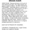 Brass Darkening Solution
