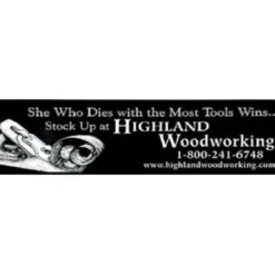 Bumper Sticker "She Who Dies with the Most Tools..."