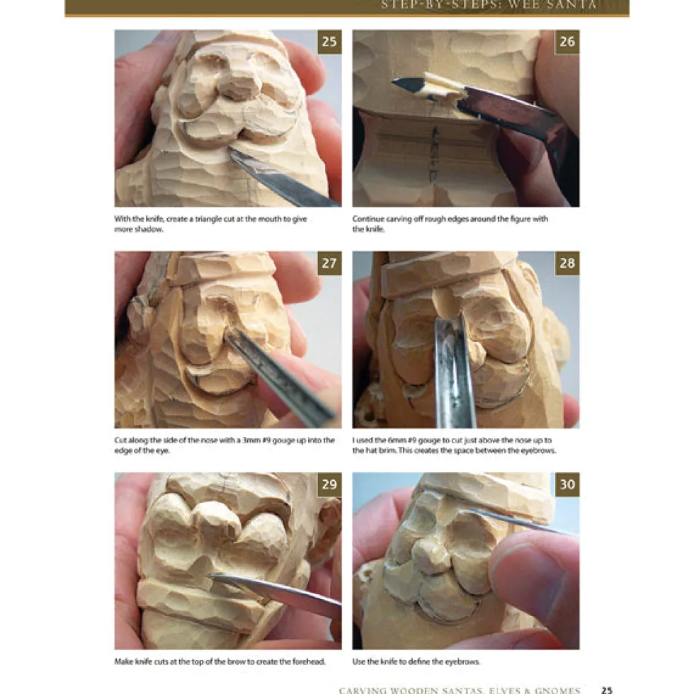 Carving Wooden Santas, Elves & Gnomes