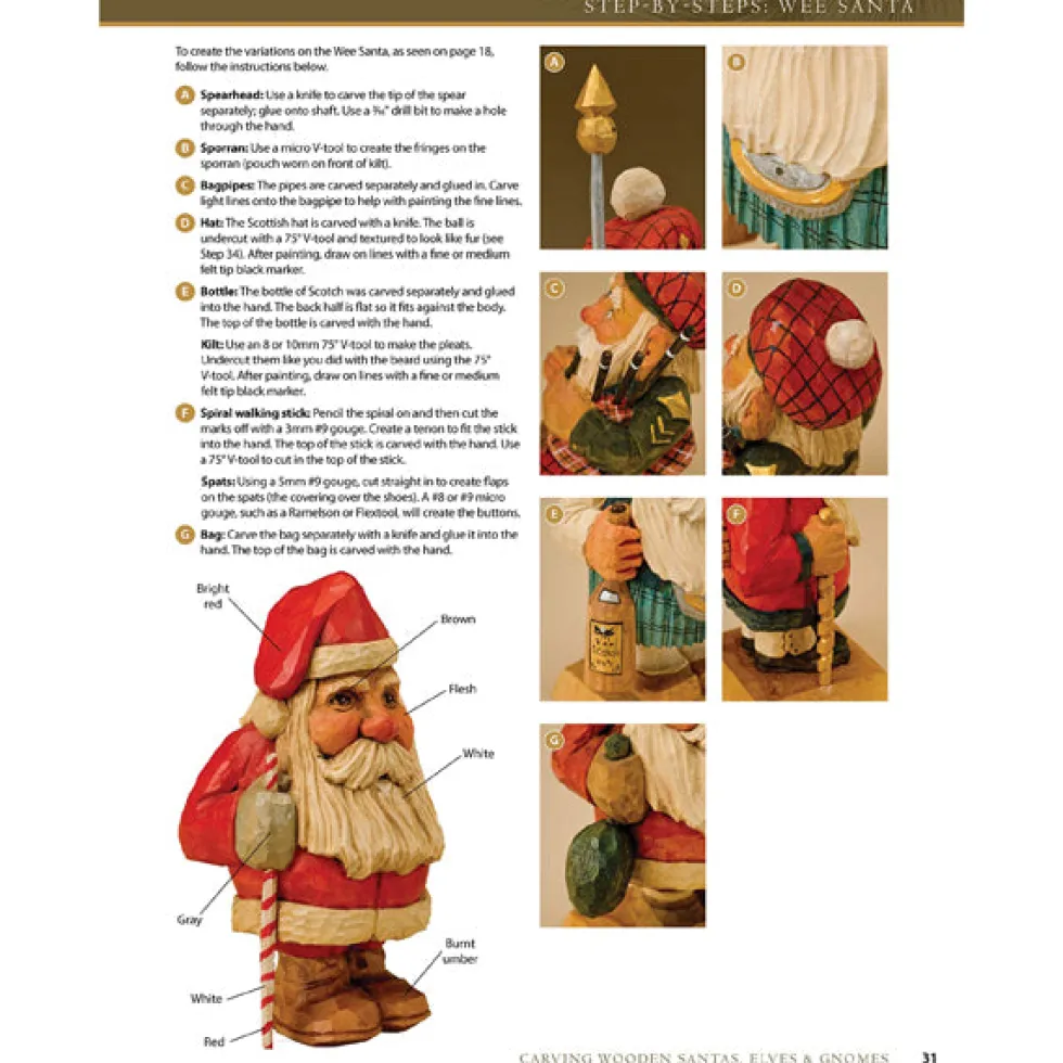 Carving Wooden Santas, Elves & Gnomes