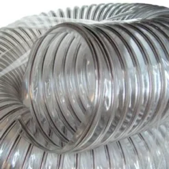 Clear Dust Hose with Wire - 4 inch x 10 foot