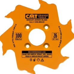 CMT 4 inch Biscuit Joiner Blade - 22mm Bore