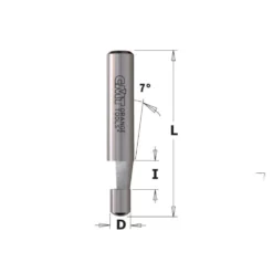 CMT 1/4 inch 7 degree Panel Pilot Trim Bit - 1/4 inch Shank