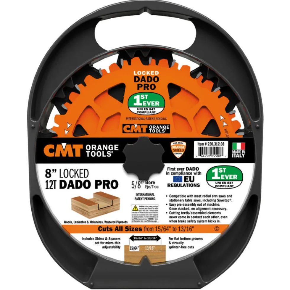 CMT Locked Dado Pro - 8 inch