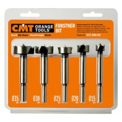 CMT Metric Forstner Bits - Set of 5