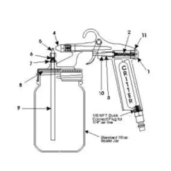 Critter Spray Gun Air Valve Assembly