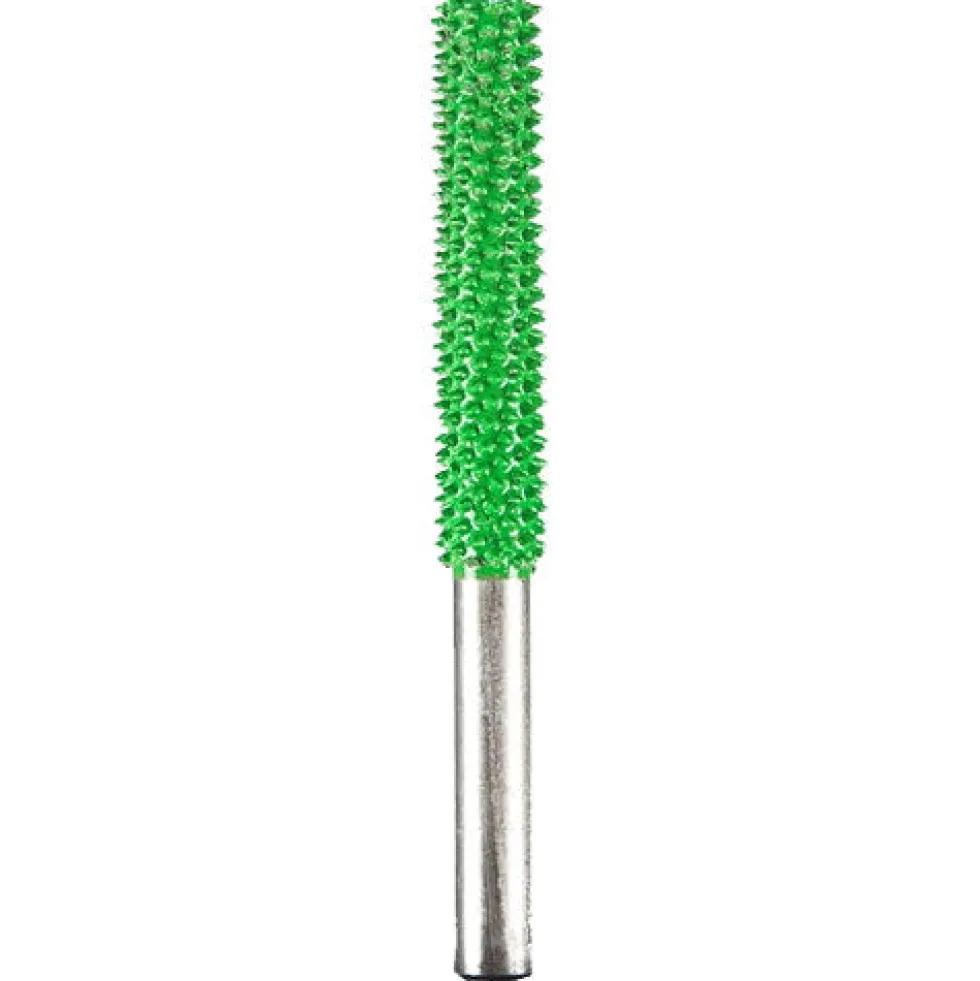 Cylinder Saburr Tooth Carbide Burrs - 1/4 inch Shank
