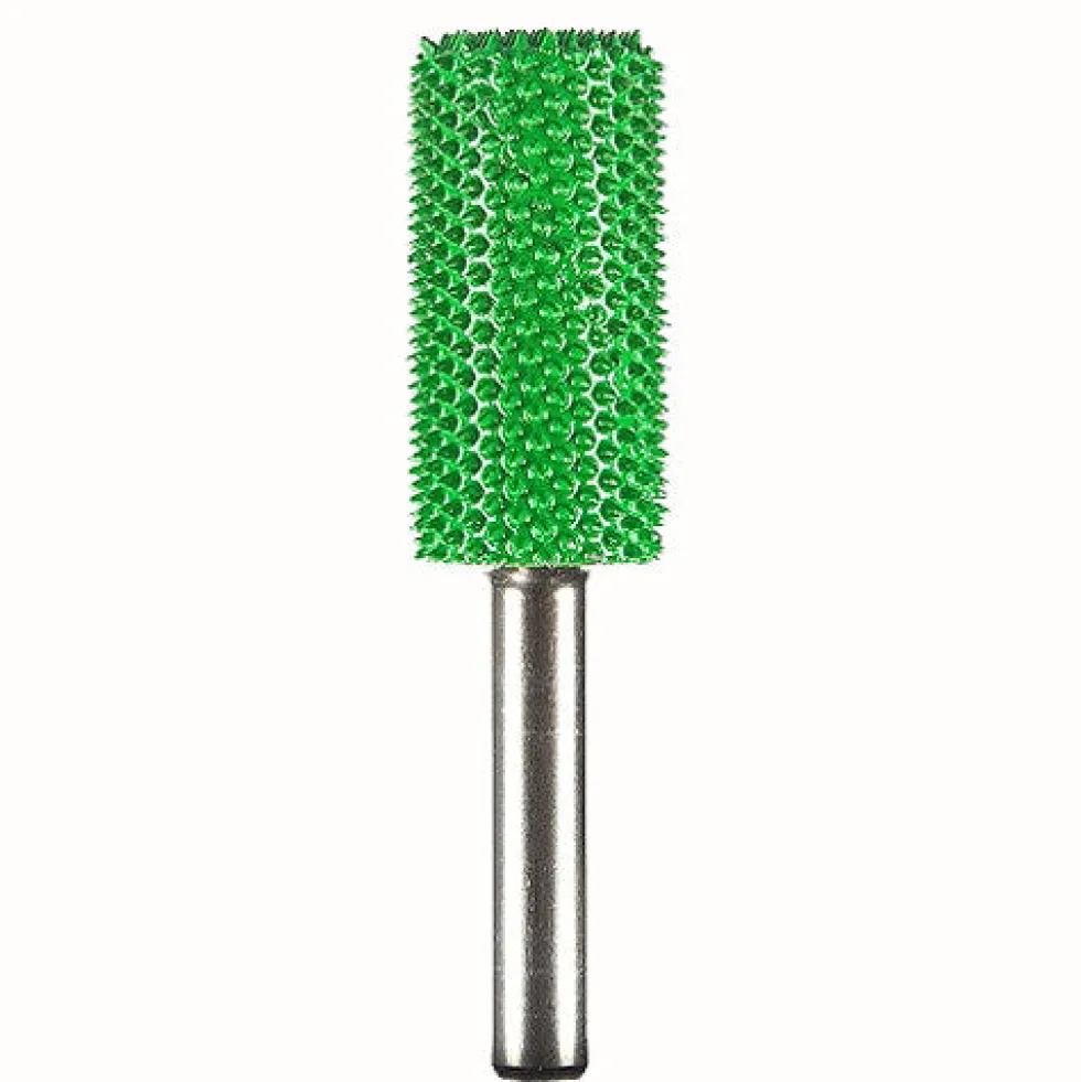 Cylinder Saburr Tooth Carbide Burrs - 1/4 inch Shank