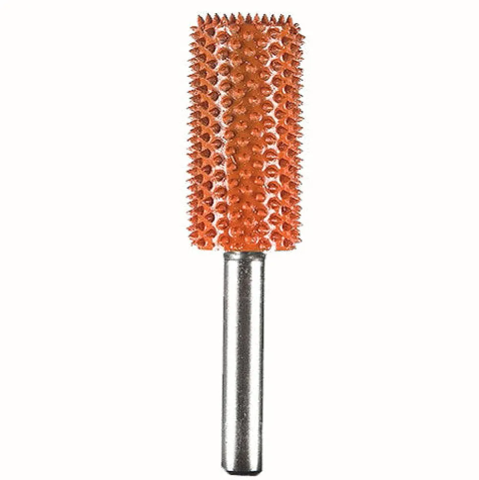 Cylinder Saburr Tooth Carbide Burrs - 1/4 inch Shank