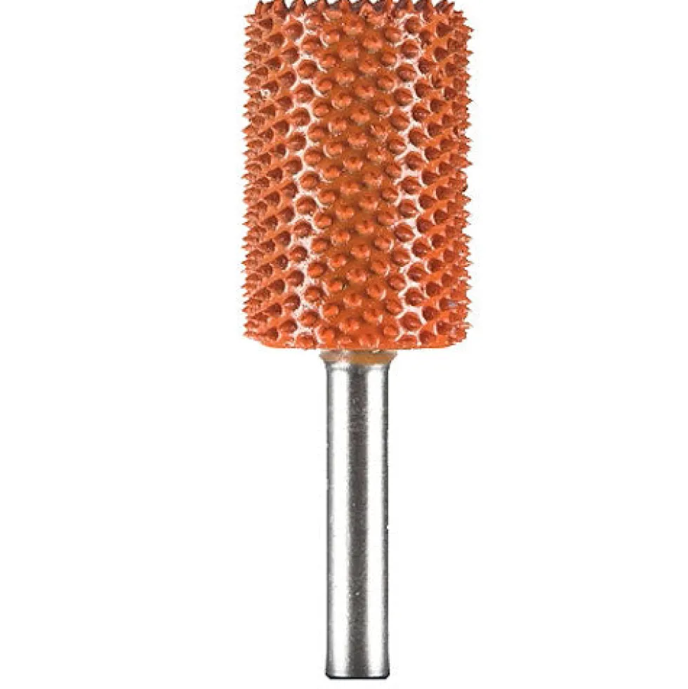 Cylinder Saburr Tooth Carbide Burrs - 1/4 inch Shank