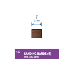 Dremel 1/2" Sanding Band Pack of 6 - Fine