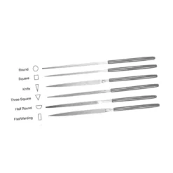 EZE-LAP Diamond Needle File Set of 6 - Fine