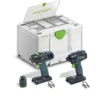 Festool Basic Cordless Combo Set - TID 18 + T18