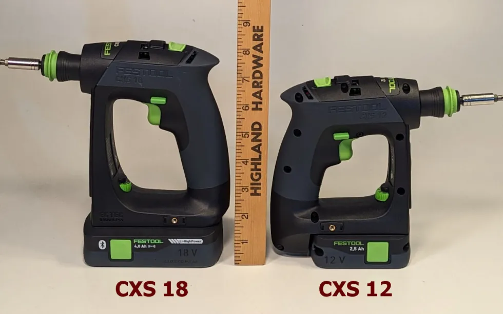 Festool CXS 18 and TXS 18 Li-Ion Cordless Drills