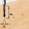 Festool Dowel Drill Router Bits - 8mm shank