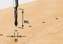 Festool Dowel Drill Router Bits - 8mm shank