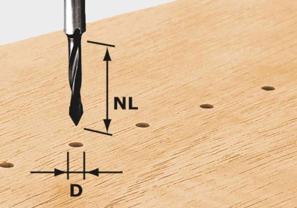 Festool Dowel Drill Router Bits - 8mm shank