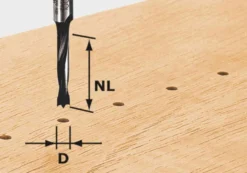 Festool Dowel Drill Router Bits - 8mm shank