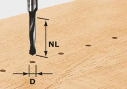 Festool Dowel Drill Router Bits - 8mm shank