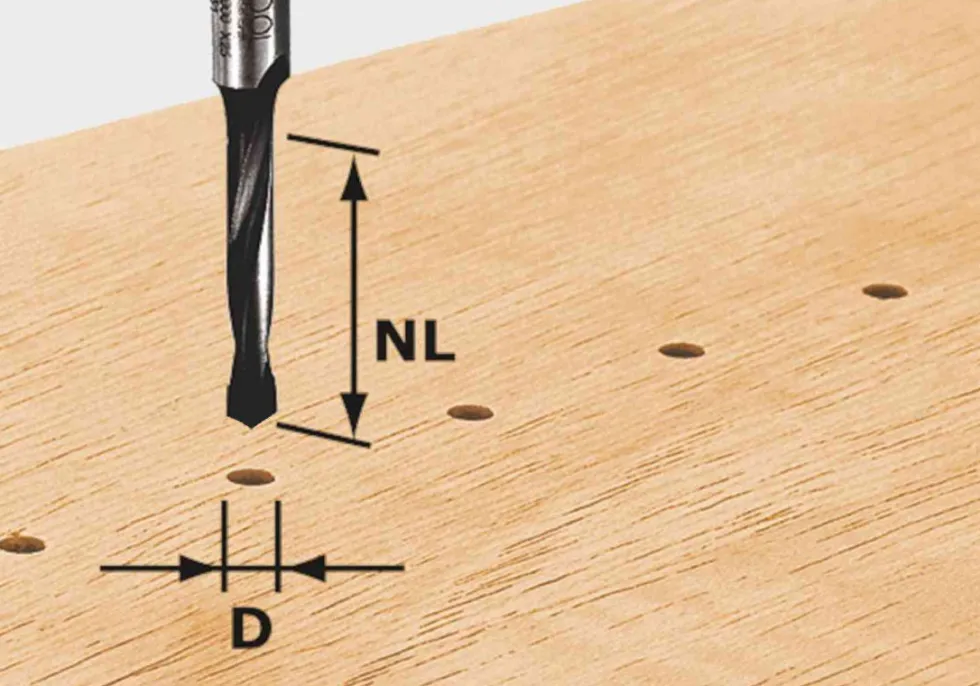 Festool Dowel Drill Router Bits - 8mm shank