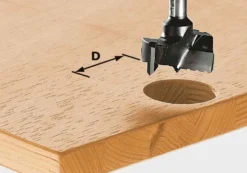 Festool Hinge Boring Router Bit - 8mm shank