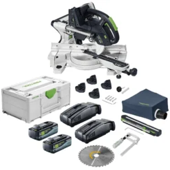 Festool KSC 60 Cordless Compound Miter Saw + 8Ah Energy Set Combo