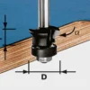 Festool 24mm Chamfer Edge Trim Bit - 8mm shank