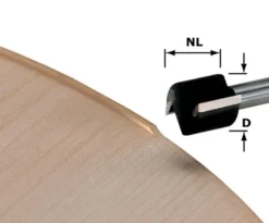 Festool 19mm Trim Router Bit - 8mm shank