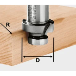 Festool Roundover Router Bits - Hollow Shank