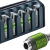 Festool Set of Five Impact Driver Bits with Locking Bit Holder