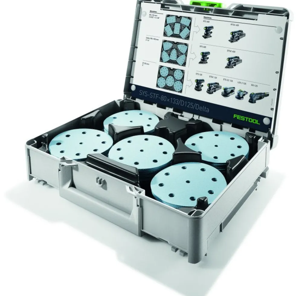 Festool SYS3 Abrasives Organizer - SYS-STF-80x133/D125/Delta