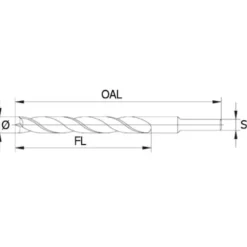 Fisch HSS Double Flute Brad Point Drill Bits