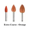 Flame Saburr Tooth Carbide Burrs - 1/4 inch Shank