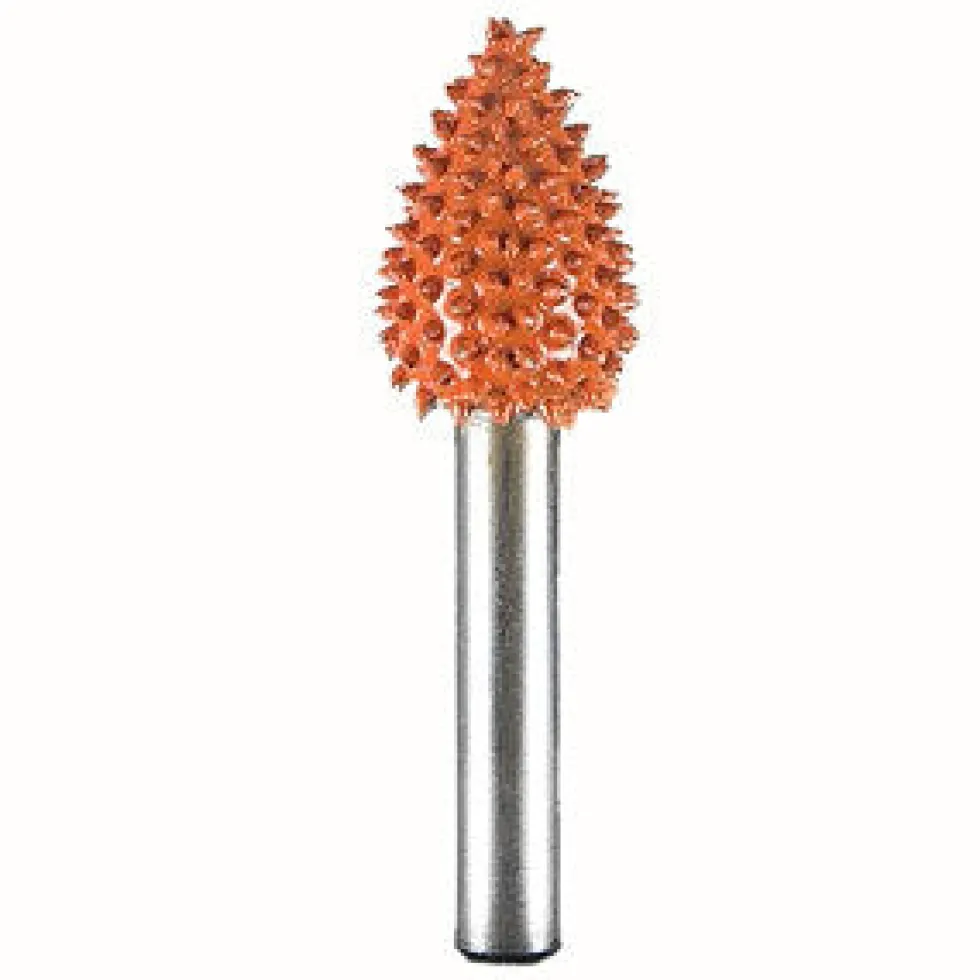 Flame Saburr Tooth Carbide Burrs - 1/4 inch Shank