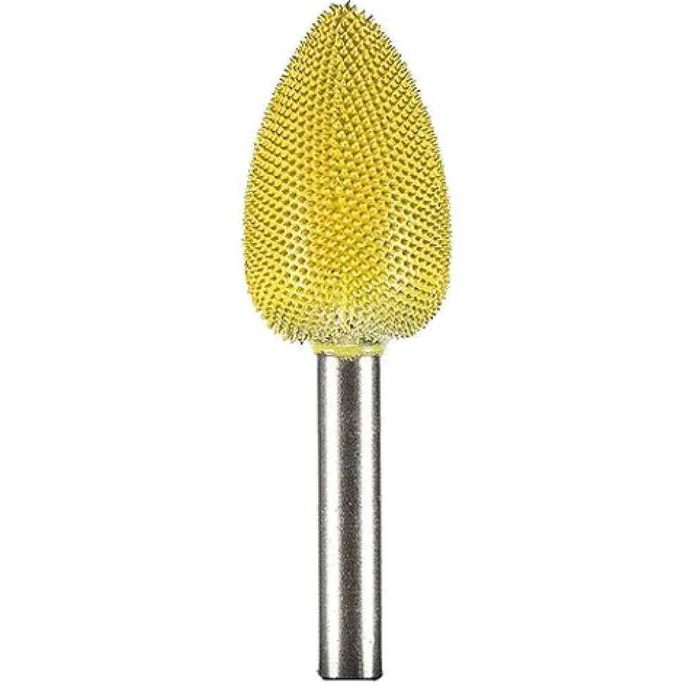Flame Saburr Tooth Carbide Burrs - 1/4 inch Shank