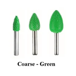 Flame Saburr Tooth Carbide Burrs - 1/4 inch Shank