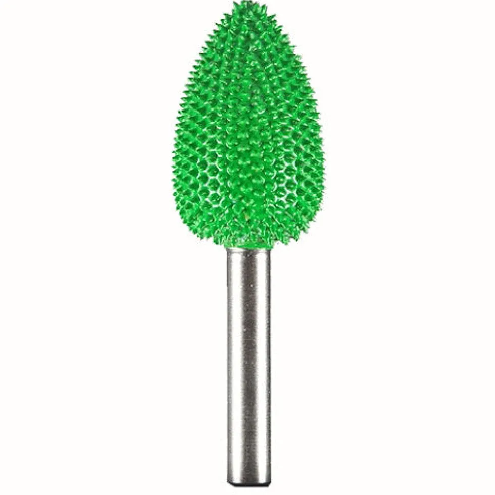 Flame Saburr Tooth Carbide Burrs - 1/4 inch Shank
