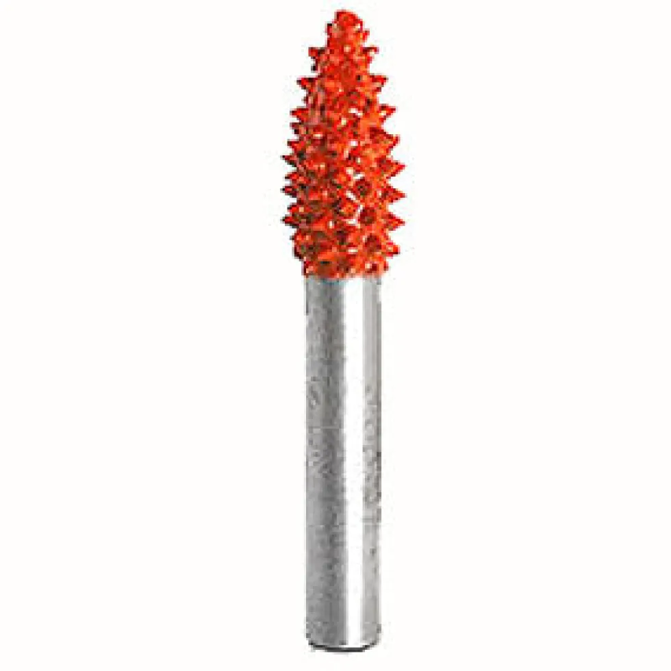 Flame Saburr Tooth Carbide Burrs - 1/4 inch Shank