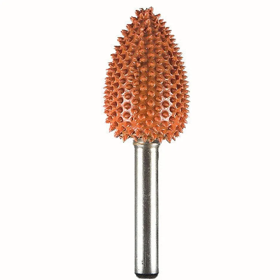 Flame Saburr Tooth Carbide Burrs - 1/4 inch Shank