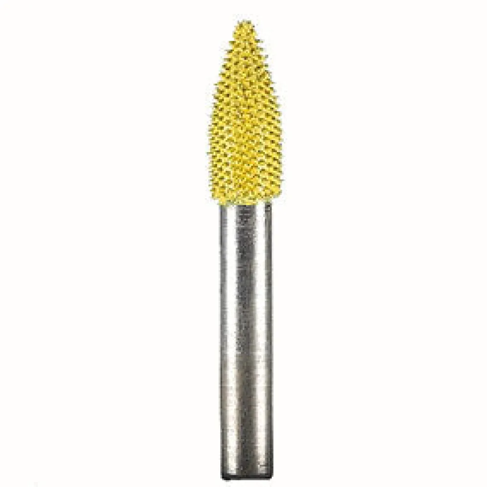 Flame Saburr Tooth Carbide Burrs - 1/4 inch Shank
