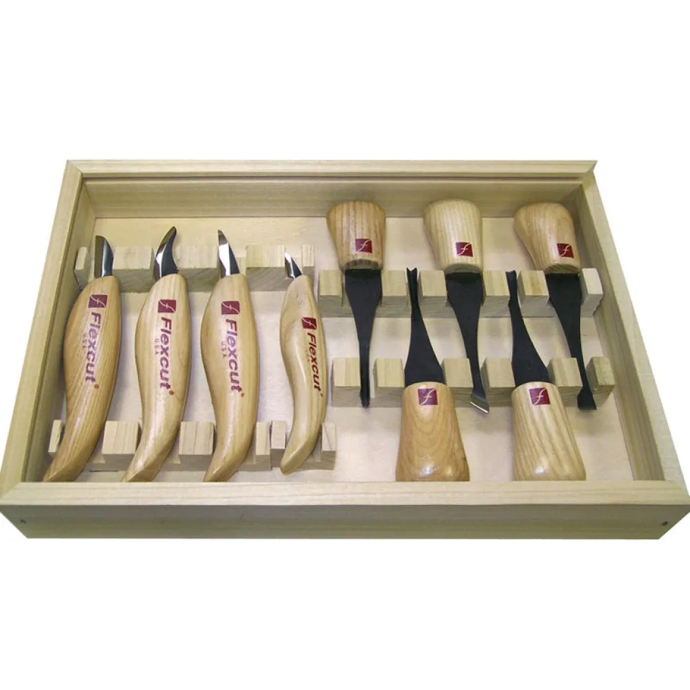 Flexcut Deluxe Palm and Knife Set KN700