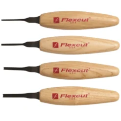 Flexcut Micro Tool Set of 4 - 90deg Parting Tools