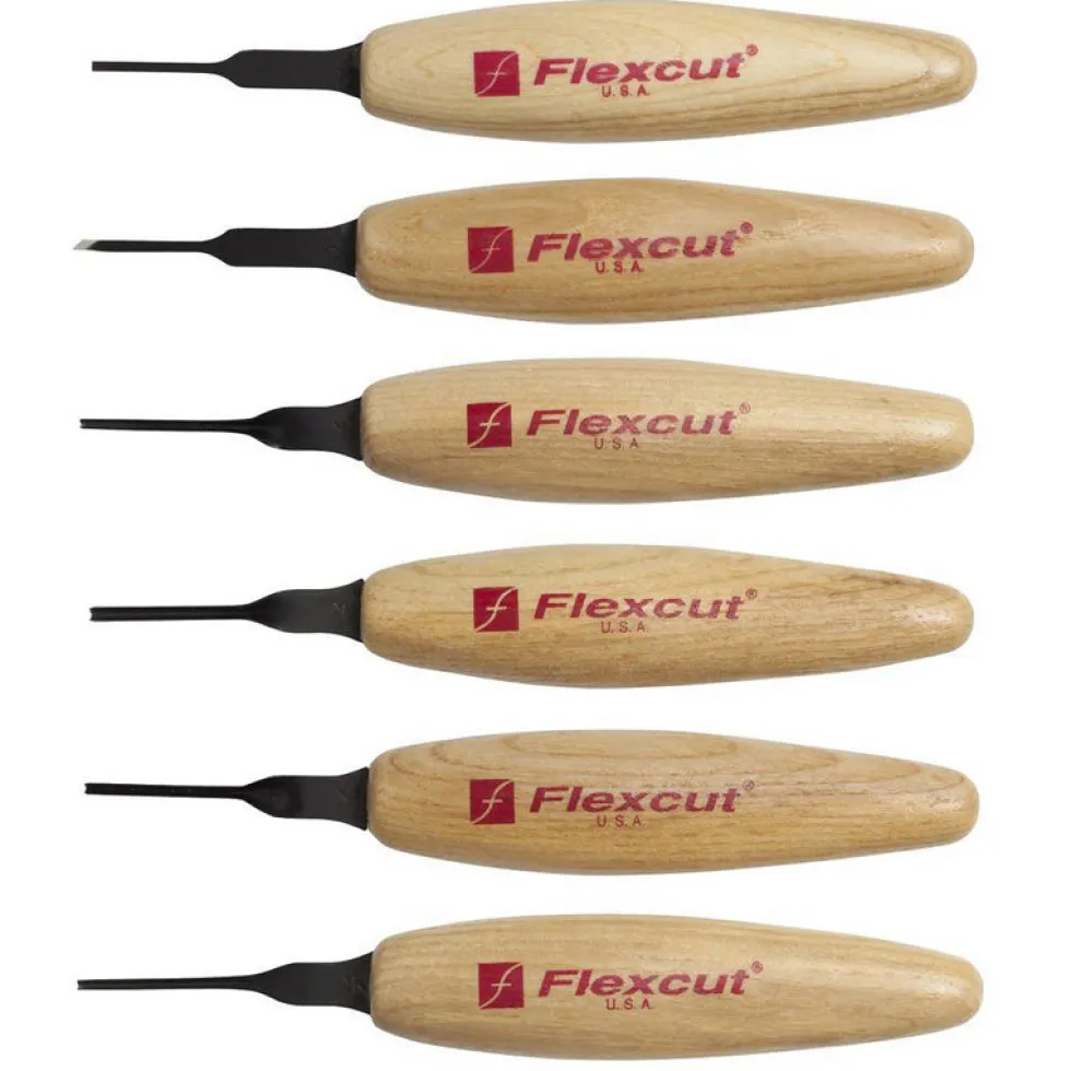 Flexcut Micro Tool Set of 6 - 1.5mm Assortment