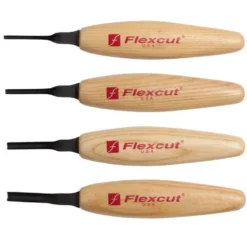 Flexcut Micro Tool Set of 4 - Shallow U-Gouge