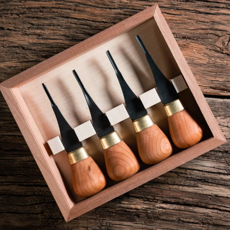 Flexcut Premium Mini Palm Chisels - Set of 4