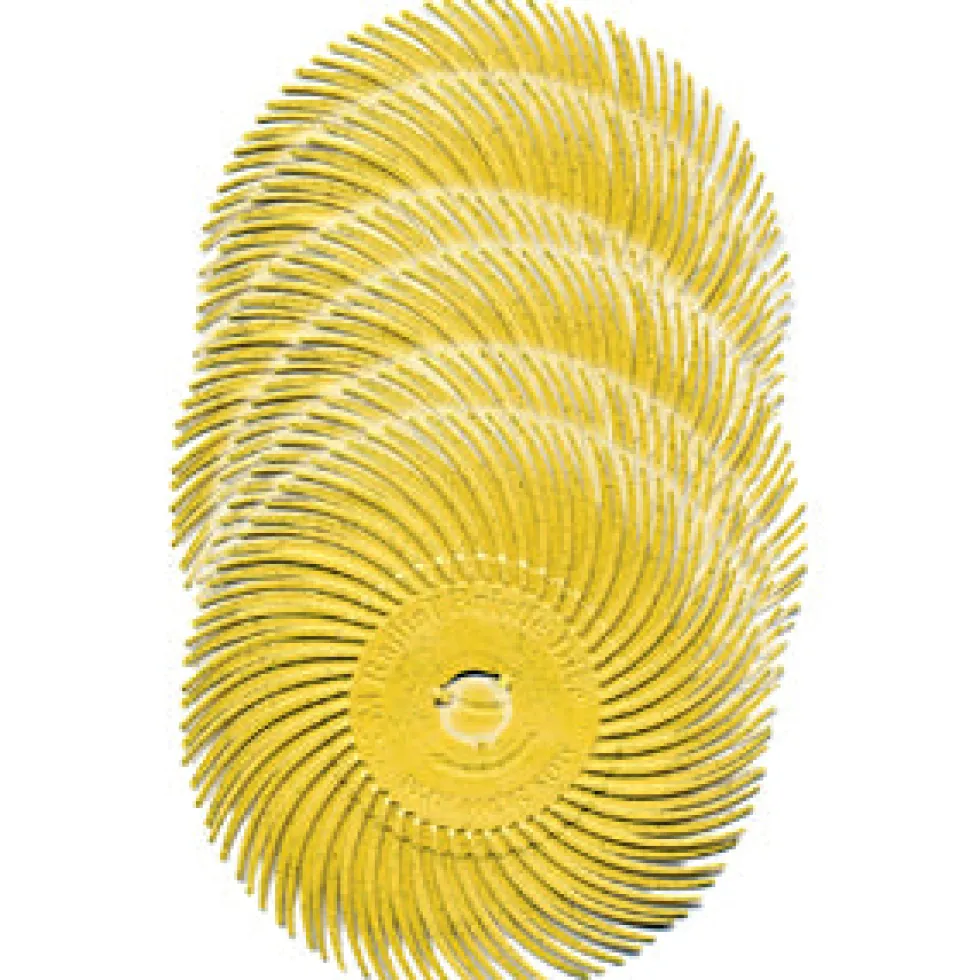 Foredom 3 inch Radial Bristle Brush - Pack of 6