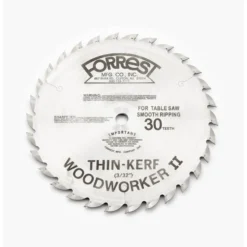 Forrest WWII Thin Kerf Rip Blade - 10in - 30t - 5/8in Arbor